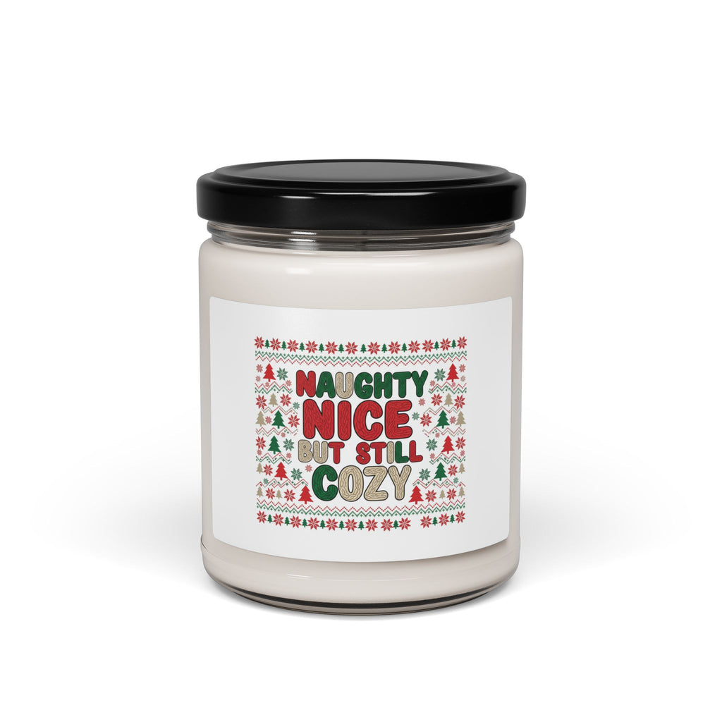 Naughty Nice But Still Cozy Candle, Soy Candle | Ugly Sweater Holiday Scent